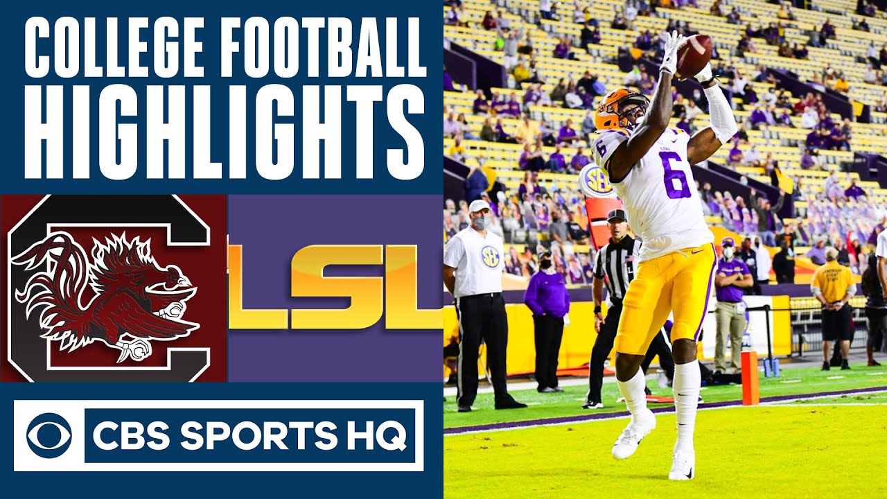 South Carolina vs LSU Highlights LSU returns first kick for TD  CBS 