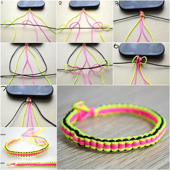 How to Make Bracelets with String Step by Step