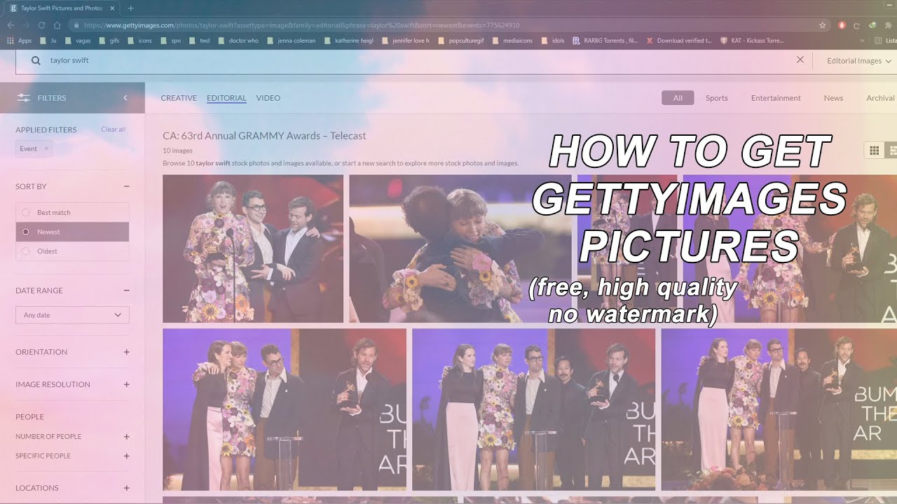 GETTYIMAGES TUTORIAL How to get pictures from GettyImages for free 