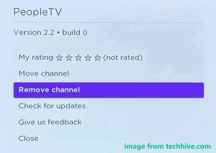 Removing the YouTube App from Roku