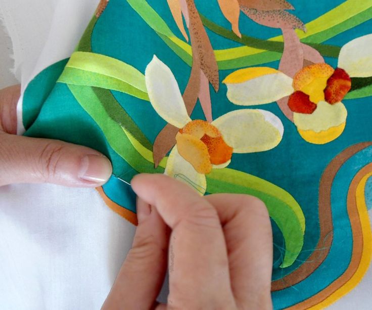 Hand Applique Tutorial for beginners  Hand quilting designs Hand 