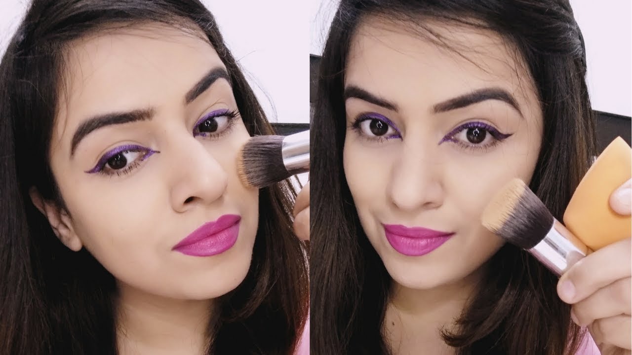 How to apply foundation using a Brush and Sponge II  YouTube