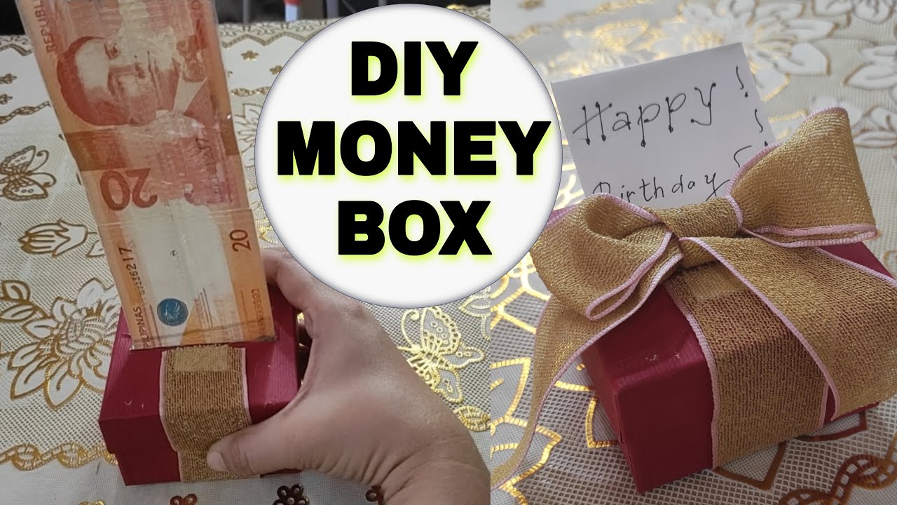 DIY Money Box tutorial  Money Pull out box  Gift ideas  YouTube