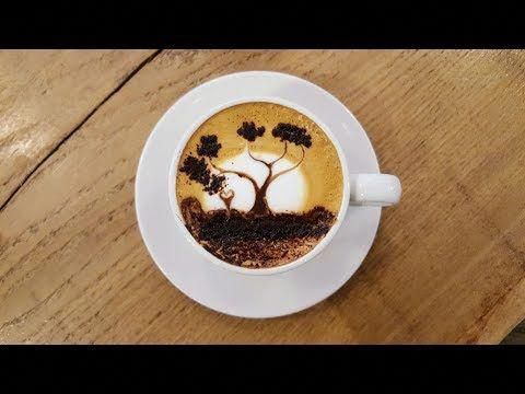 Creative Latte Art Presents  How to make latte art tutorial 10 for 