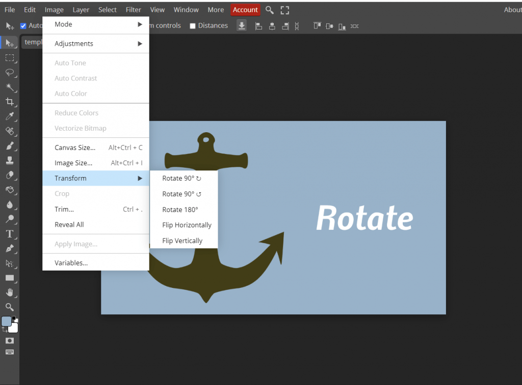 How to Rotate an Image in Behance