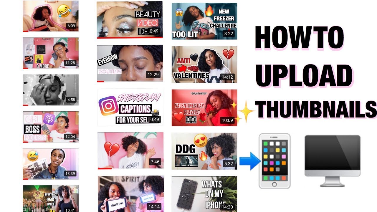 HOW TO UPLOAD A THUMBNAIL  YouTube