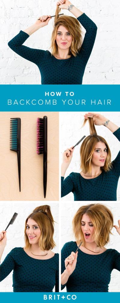 How to Do Backcombing at Home for Voluminous Hair