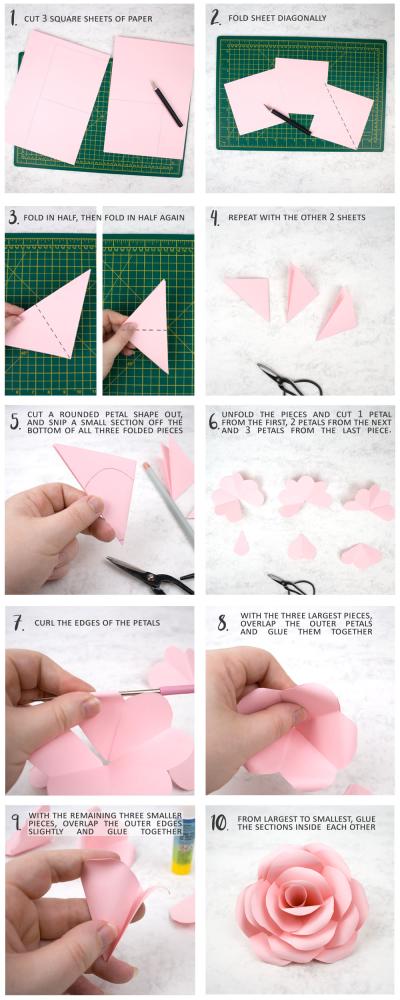 How to Make Small Roses with Paper