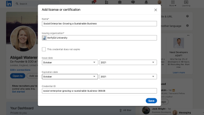 Sharing Your Microsoft Certification on LinkedIn