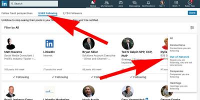 How to See Who You Follow on LinkedIn