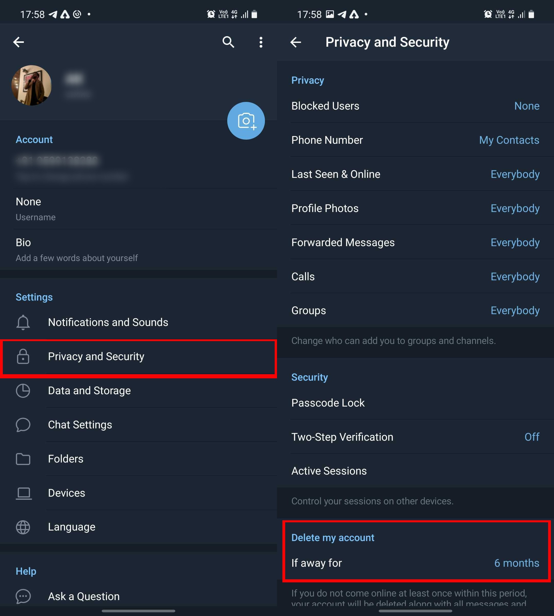 How to delete Telegram account on Android iOS and PC