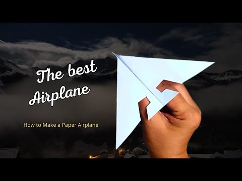 How to Make The Best Paper Craft Airplane  YouTube