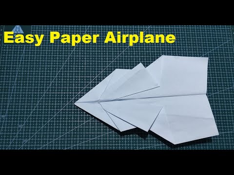 Folding Paper Plane Easy For Beginners  Simple DIY Paper Crafts 