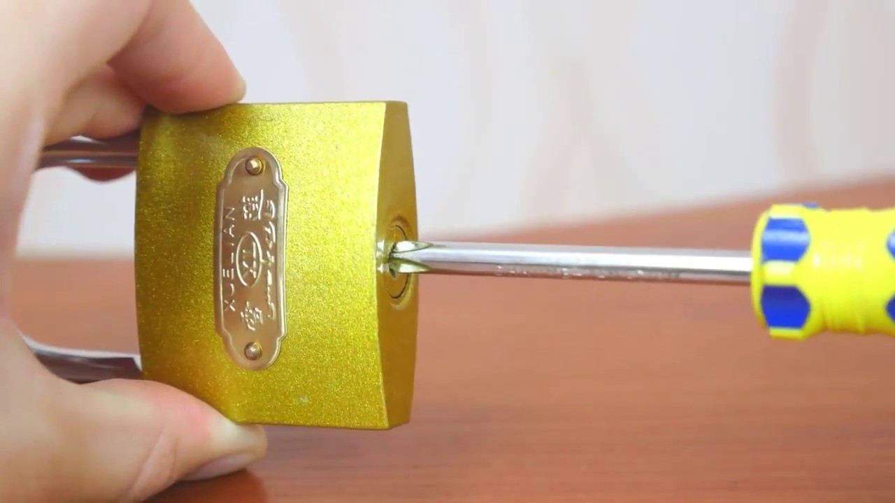 3 best ways to open a lock without key part 1  YouTube