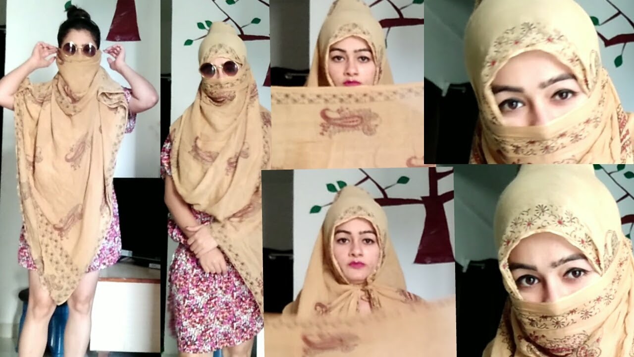 How to wrap face with dupatta 5 different style how to tie a 