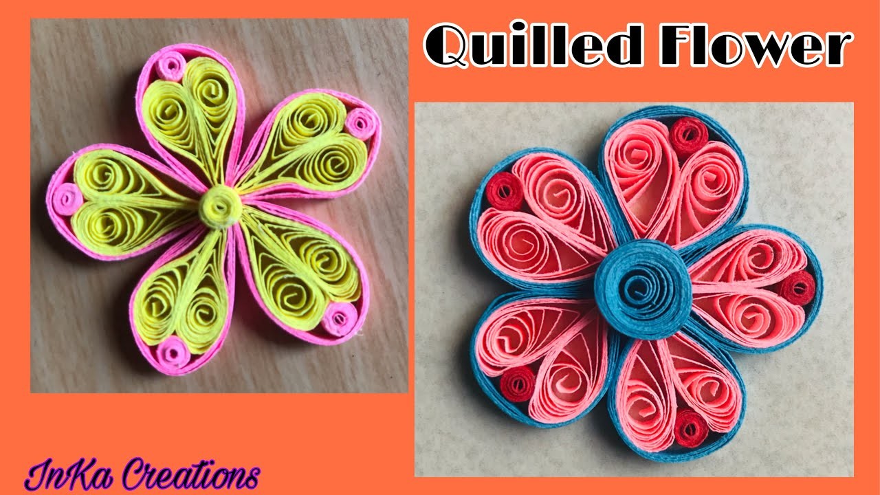 How to make Paper quilling flowers Quilling flowers tutorial 14