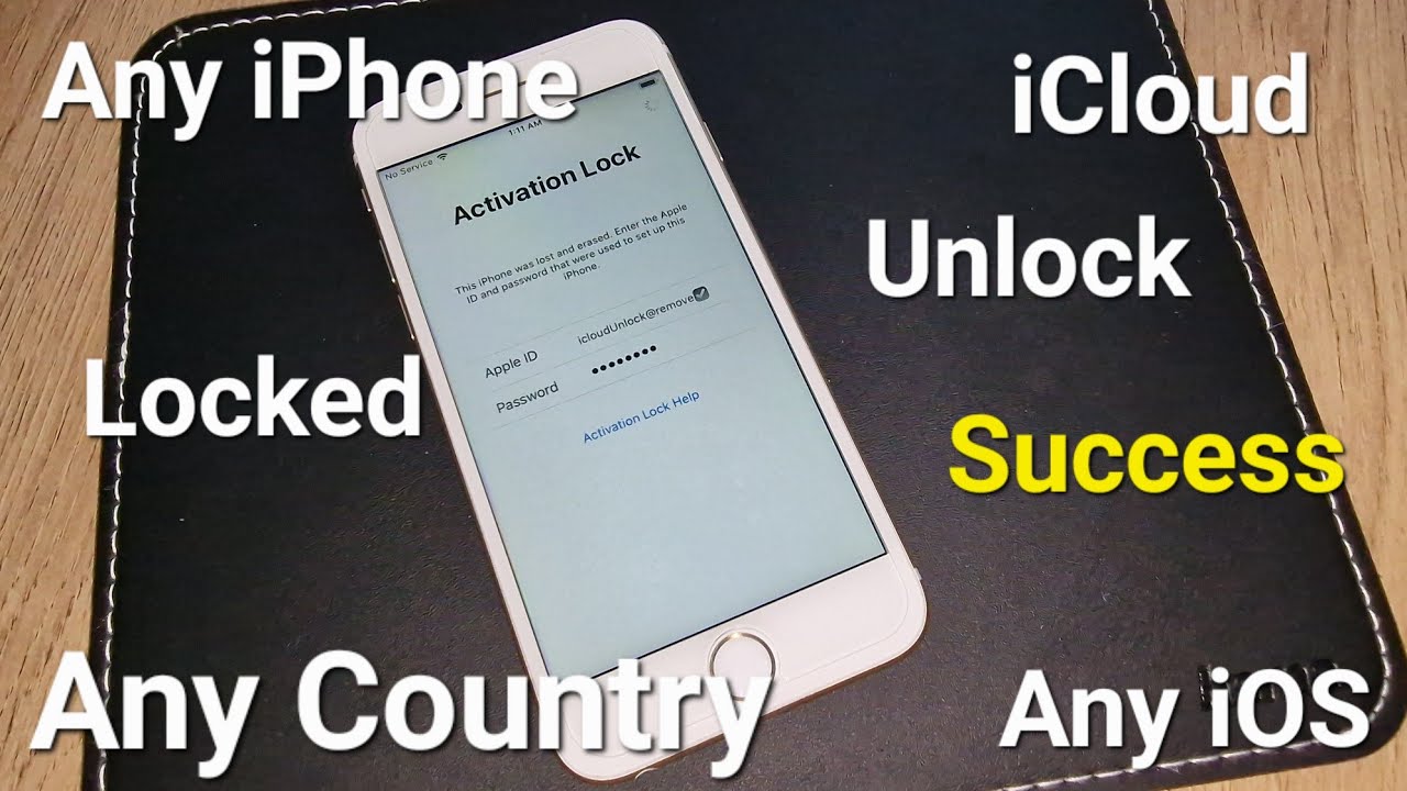 iCloud Unlock Any iPhone 4 4s 5 5s 5c 6 6s 7 8 X 11 12 13 