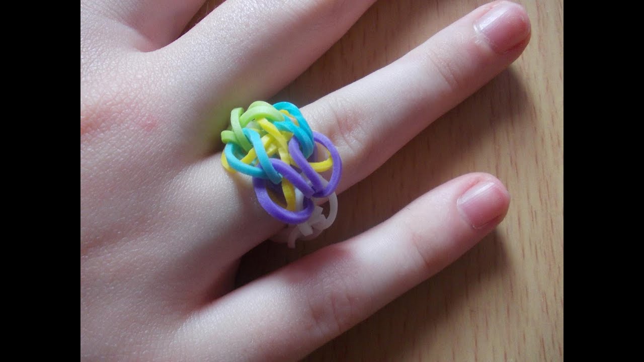 Rainbow Loom Bands Anleitung deutsch  Schmetterlingsring  Rubber 