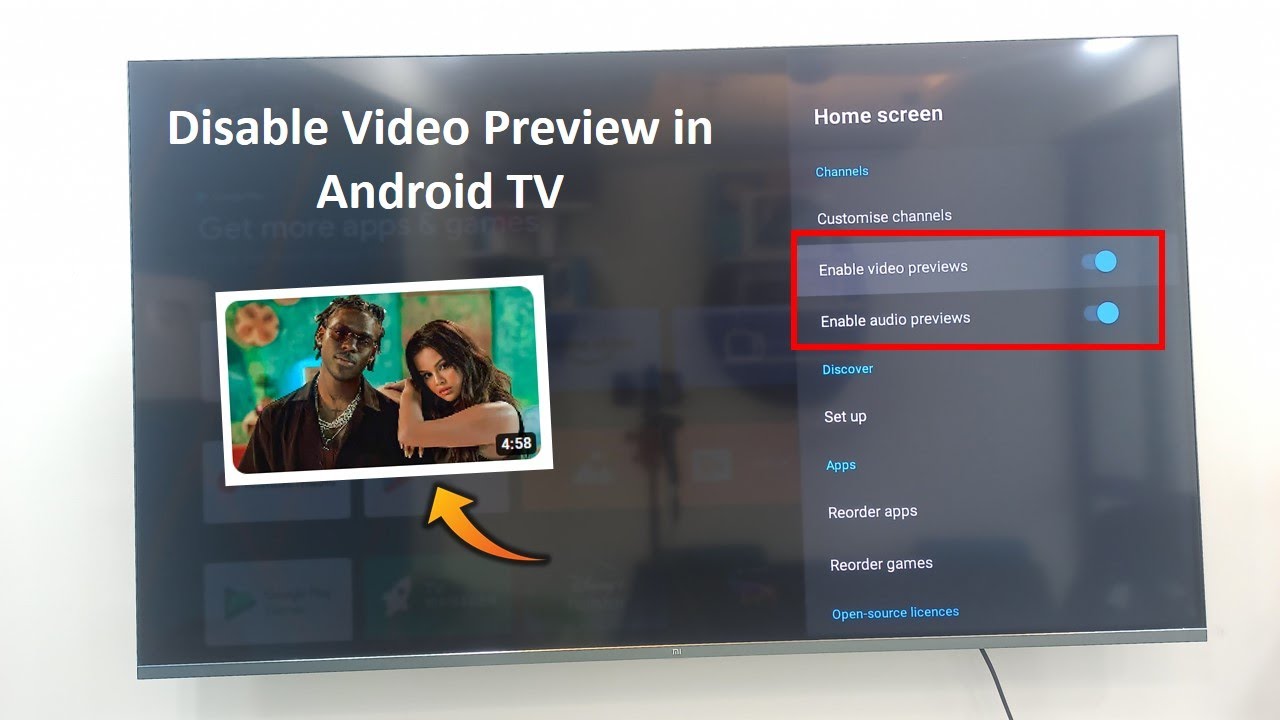 How to Turn Off Video Preview in Android TV Smart TV  YouTube