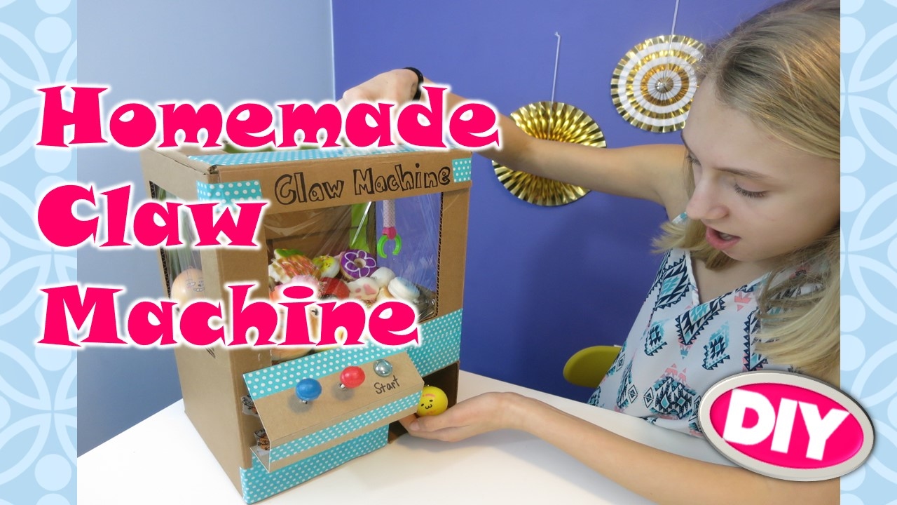 HOMEMADE CLAW MACHINE for SQUISHY PRIZES  DIY  BEST EVER  YouTube