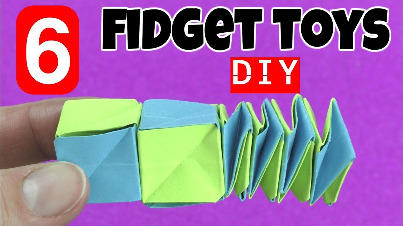 NEW 6 EASY DIY FIDGET TOYS  DIY TOYS FOR KIDS TO MAKE USING HOUSEHOLD 