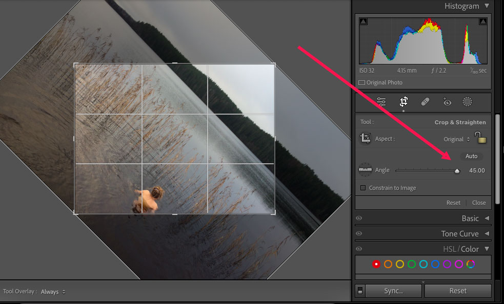 How to Rotate an Image in Lightroom