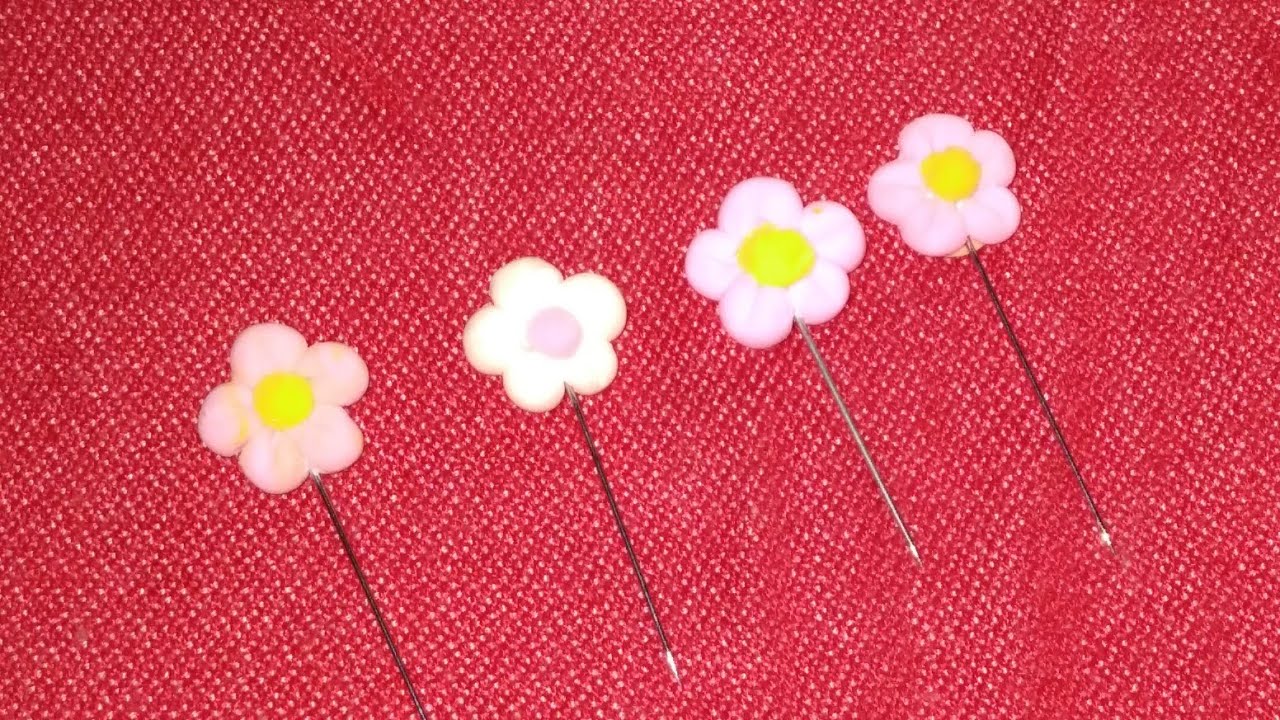 How to make diy clay hijab pin  Diy craft idea  Art Studio nokshi 