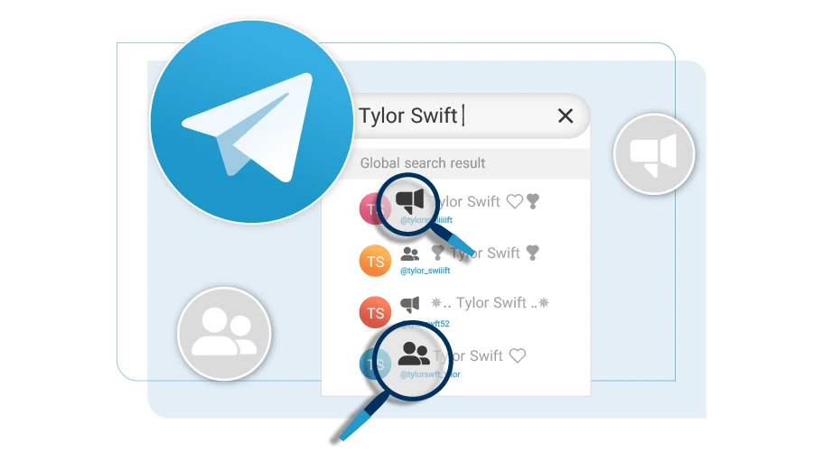 About find groups or channel on Telegram virtual user