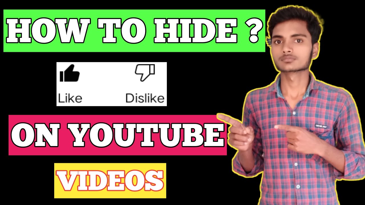 how to hide like and dislike on youtube video Disable Like and 