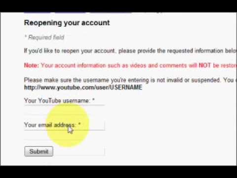 How to Reactivate an Old YouTube Account YouTube