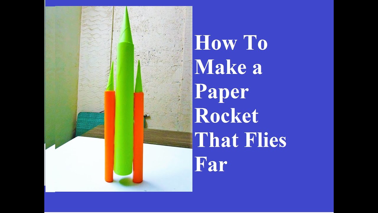 How To Make Paper Rocket Easy YouTube