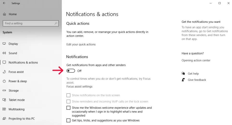 How to Block Popups on Windows 10from Browsers and System