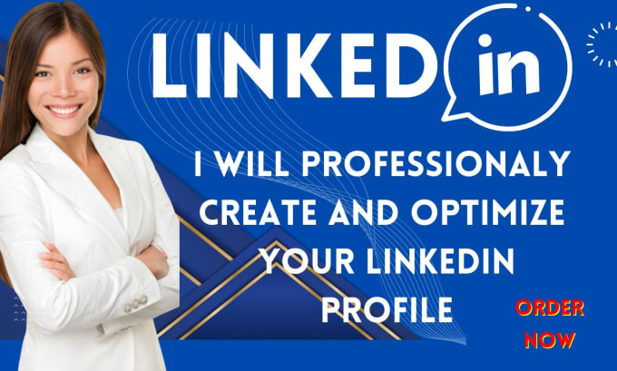 Create enhance and optimize your linkedin profile professionally by