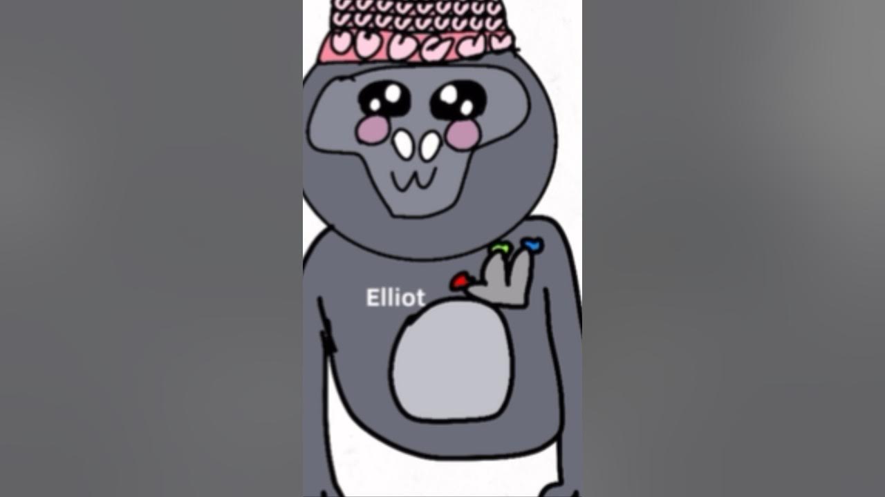 Drawing Elliot gorilla tag YouTube