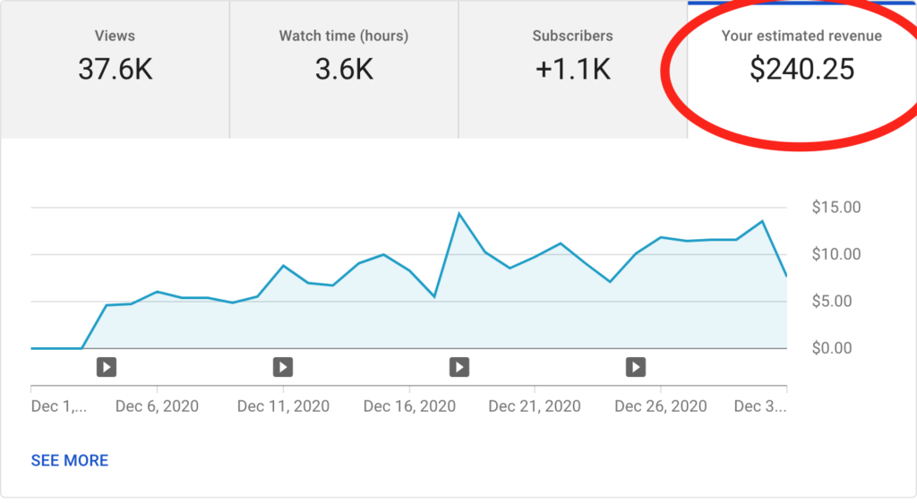 How much money my YouTube channel made in one year Zach Highley