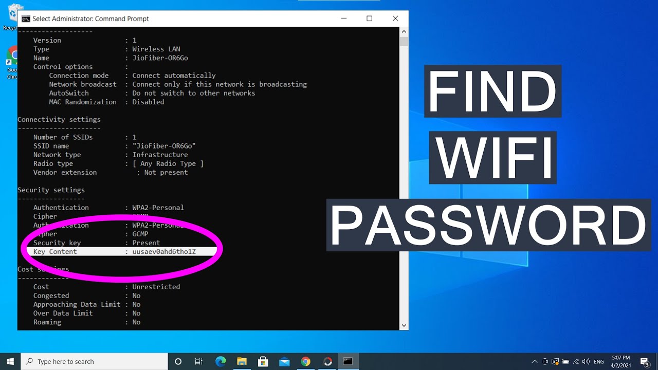 Find All WiFi Passwords With 1 Command on Windows 10 11 YouTube