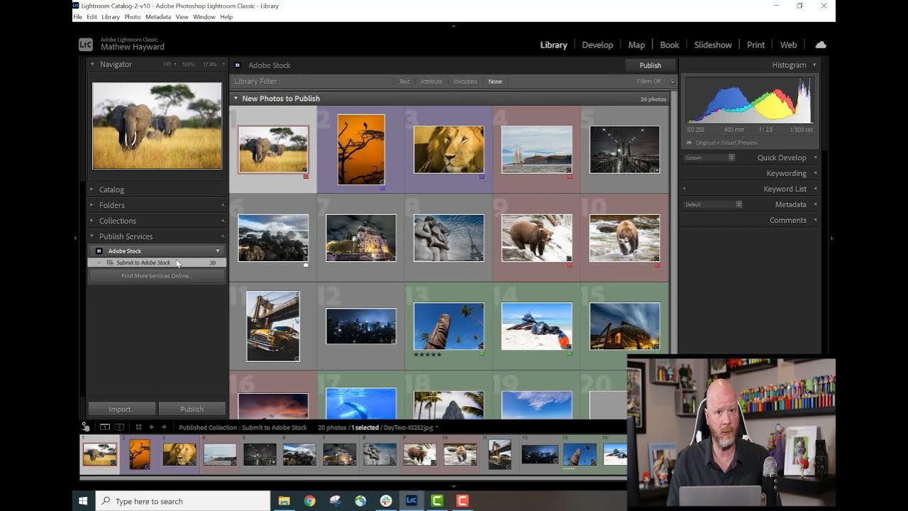 How to upload images to Adobe Stock using Lightroom Classic YouTube