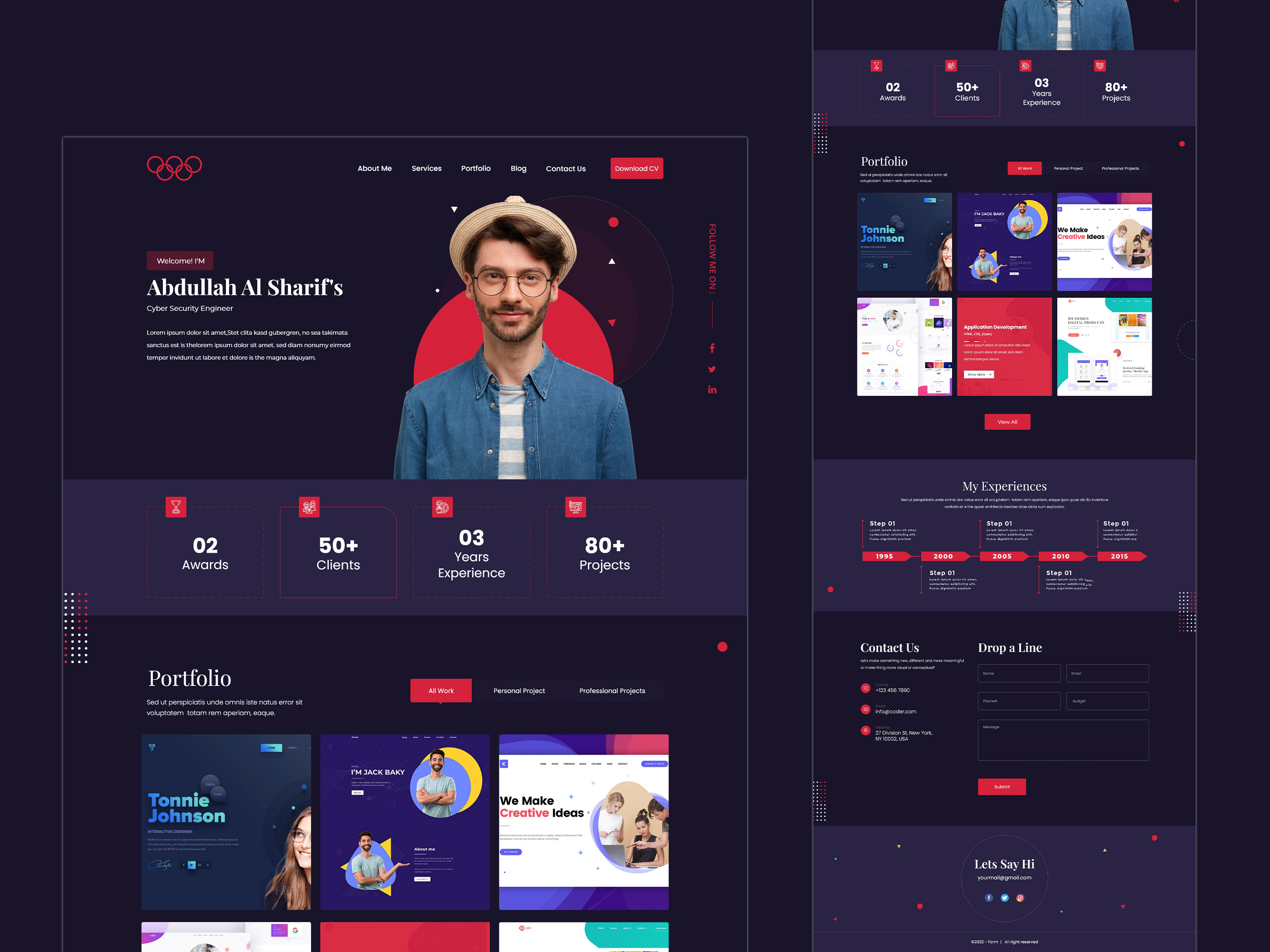 Portfolio Website Design Behance