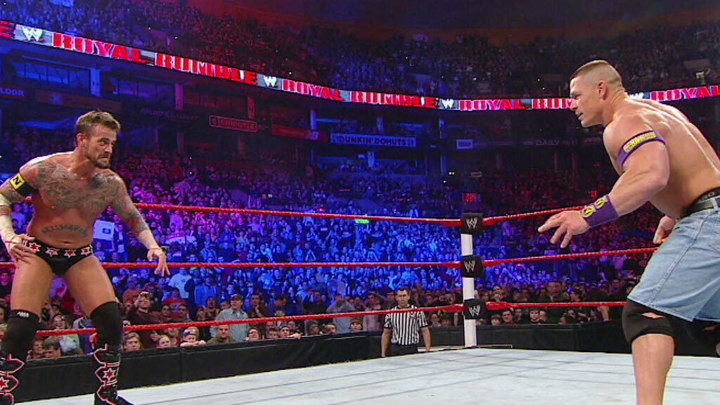 John Cena runs into The New Nexus in the Royal Rumble Match Royal