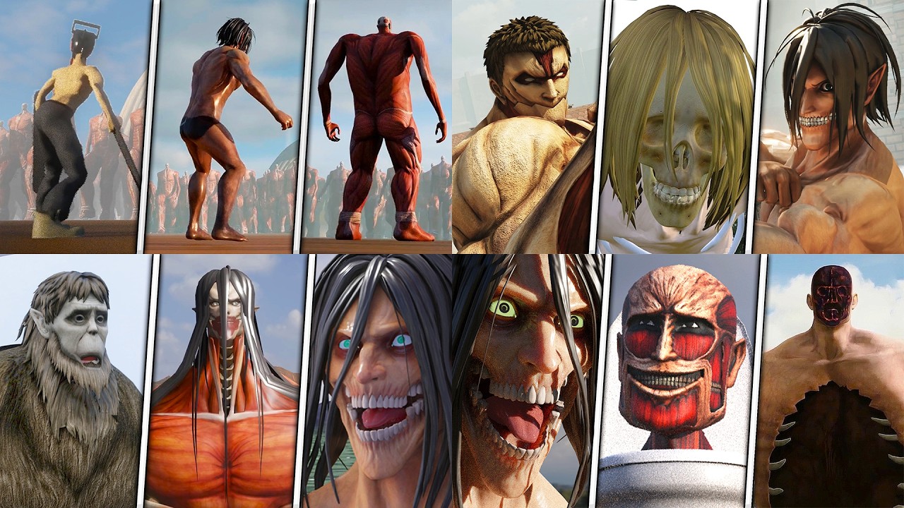 ALL Characters vs 1000000 Colossal Titans The Rumbling MEGA