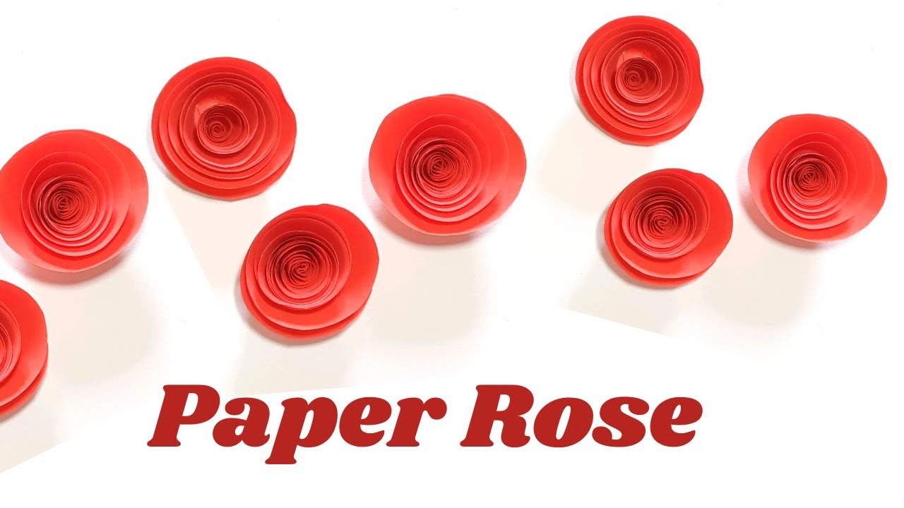 How to Make Small Rose Flower with Paper Easy Paper Roses Flowers
