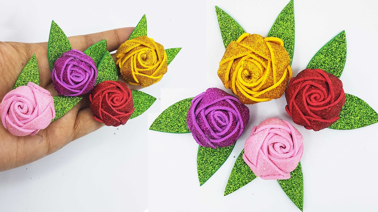 How to Make Small Rose Flower Easy Paper Roses Flowers Step By Step
