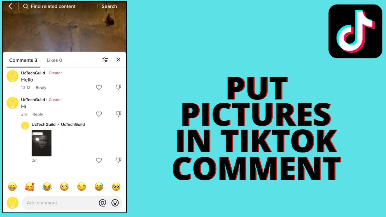 How to Put Pictures in Tiktok Comment YouTube