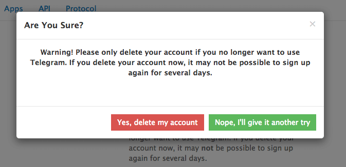 What Happened Deleted Account Joined Telegram