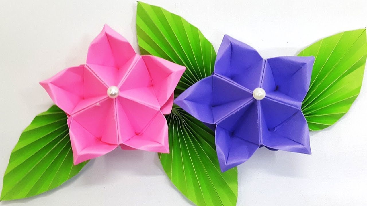 Paper flower tutorial Origami Flower Amazing and easy diy flowers
