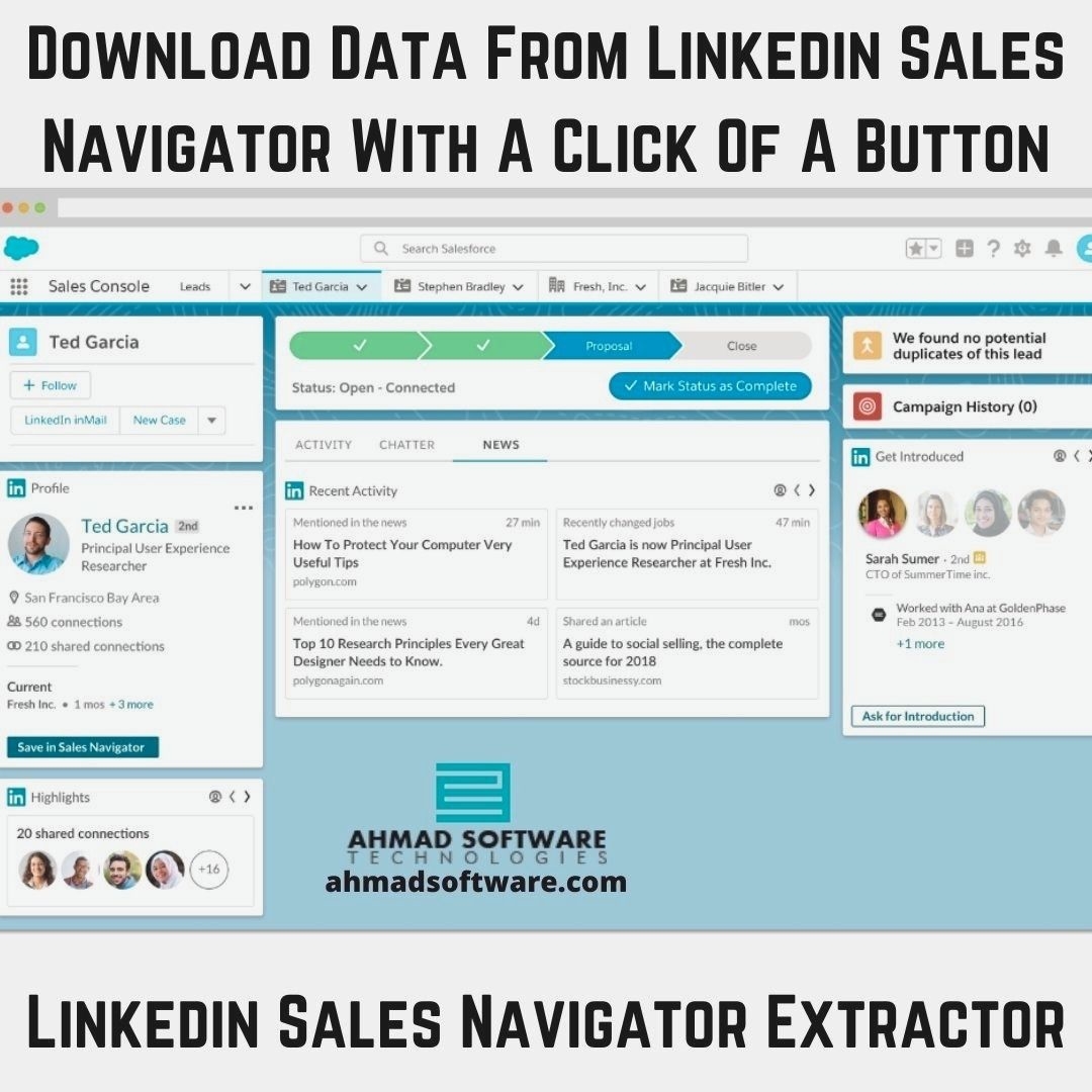 Download Data From Linkedin Sales Navigator To ExcelCSV