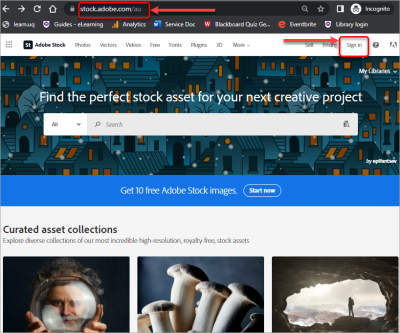 how to use adobe stock images