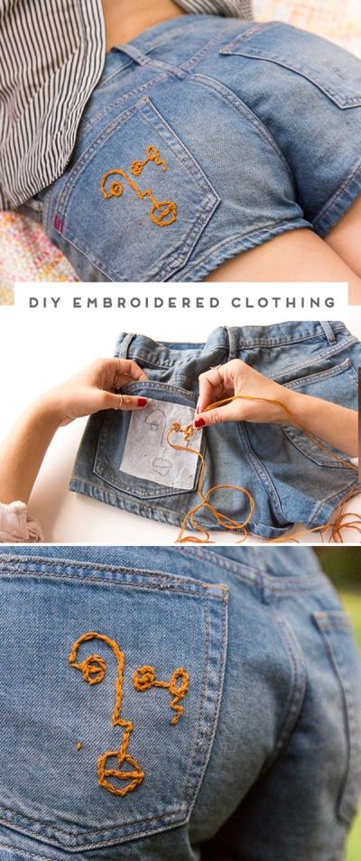 How to Make Embroidery Designs on Clothes: DIY Fashion Tutorial on Dailymotion