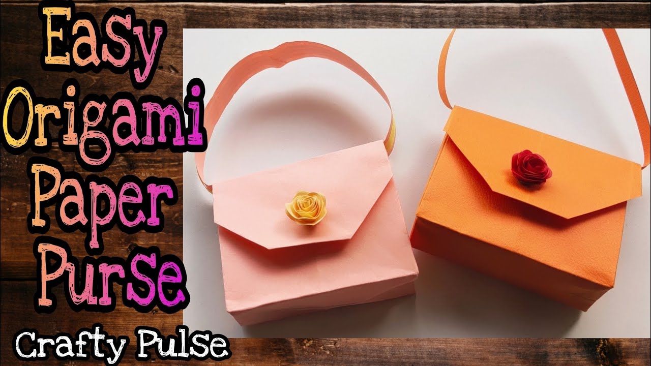 How to make paper purseorigami purseeasy craft ideapaper purse