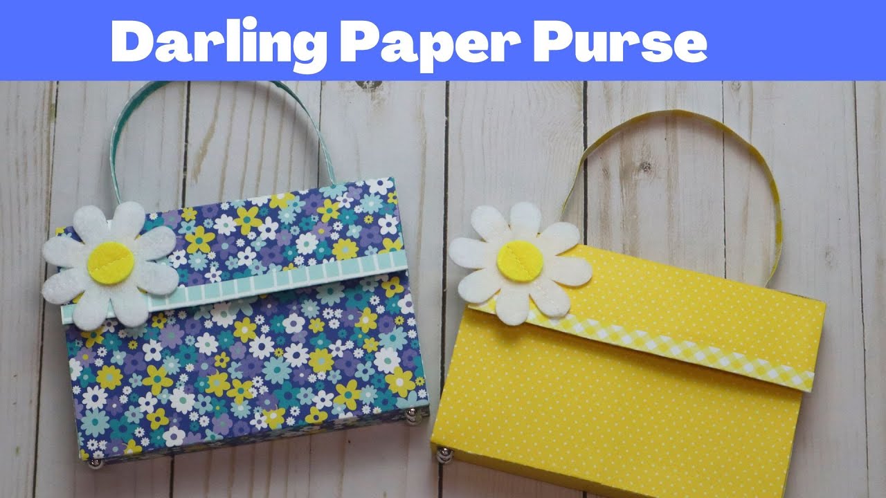 Easy Paper Purse Tutorial YouTube